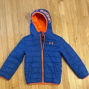 Under Armour Vibrant Blue Jacket with Orange Highlights